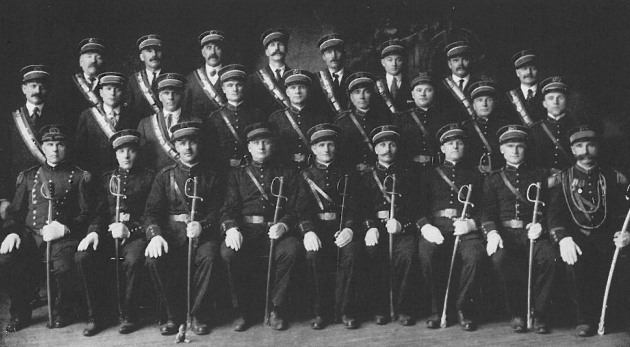 The parish men's "Vytautas, Grand Duke of Lithuania Society," 1914