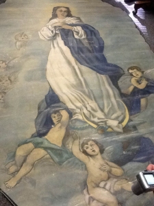 The Immaculate Conception ceiling mural, St. Vincent de Paul's.