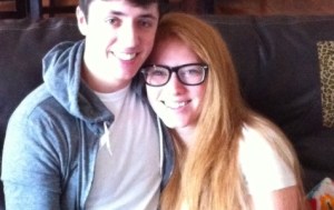 Margaret and fellow staffer at the Decaturian newspaper