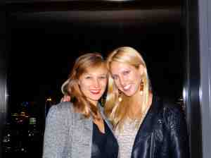 Lindsay with her Lithuanian-American expatriate friend Julia Bakutis, of Maine