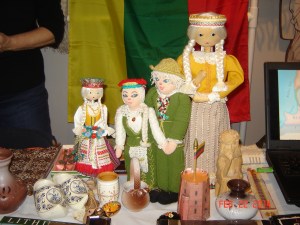 Lithuanian dolls on display