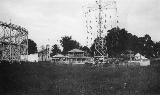 White City Amusement Park, circa 1920.  The park included a roller coaster and dance hall, & was modeled after Coney Island.