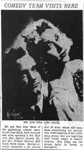 Jo and Joey Mack,  1940s