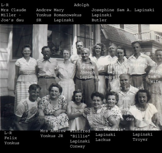 Lapinski family, 1940s?