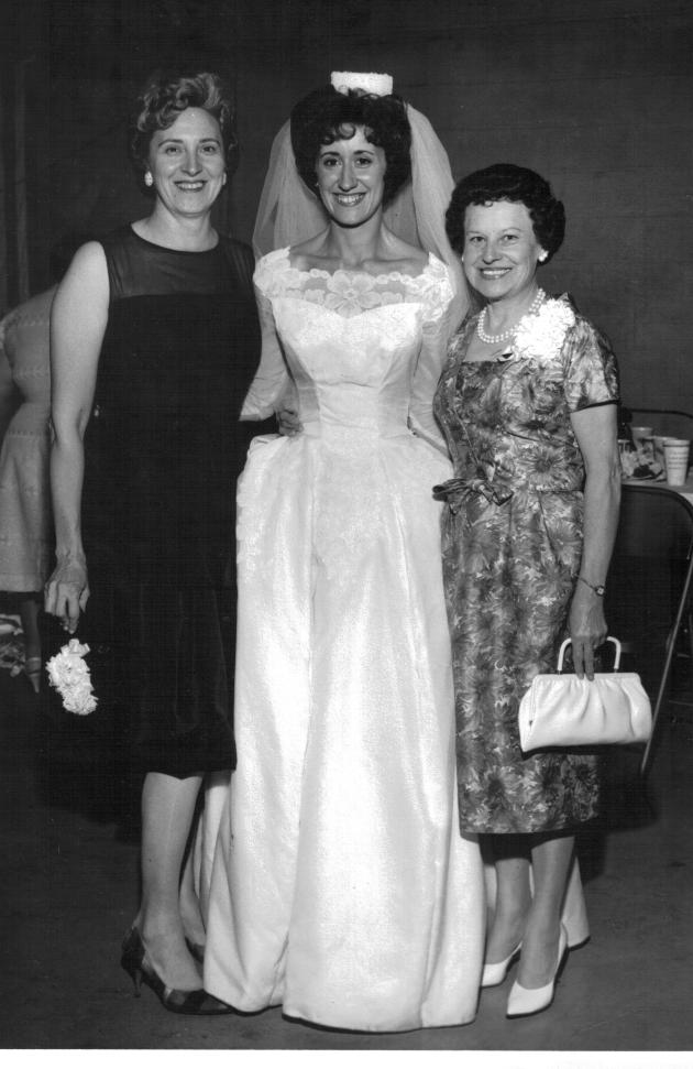 l to r: Monty (Monica) Yanor, Georgeann (Carver) Madison, Josephine (Yanor) Stankavich. 1962