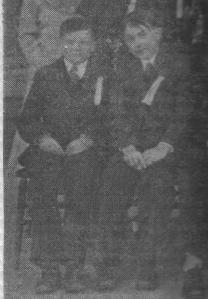 From left: Joseph Donner with friend John Shaudis at their Ridgely Grade School graduation, 1932.