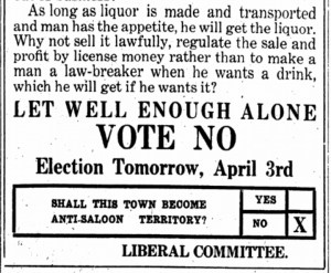 Booze.Vote NO on April 3, 1917 ISR, Apr. 2, 1917, p. 10