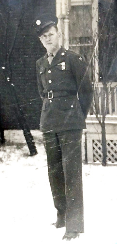 Tony Stockus WWII infantry sergeant.Mary Stockus Roach